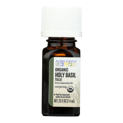 Aura Cacia - Essential Oil - Holy Basil - Case Of 1 - .25 Fl Oz. - Orca Market