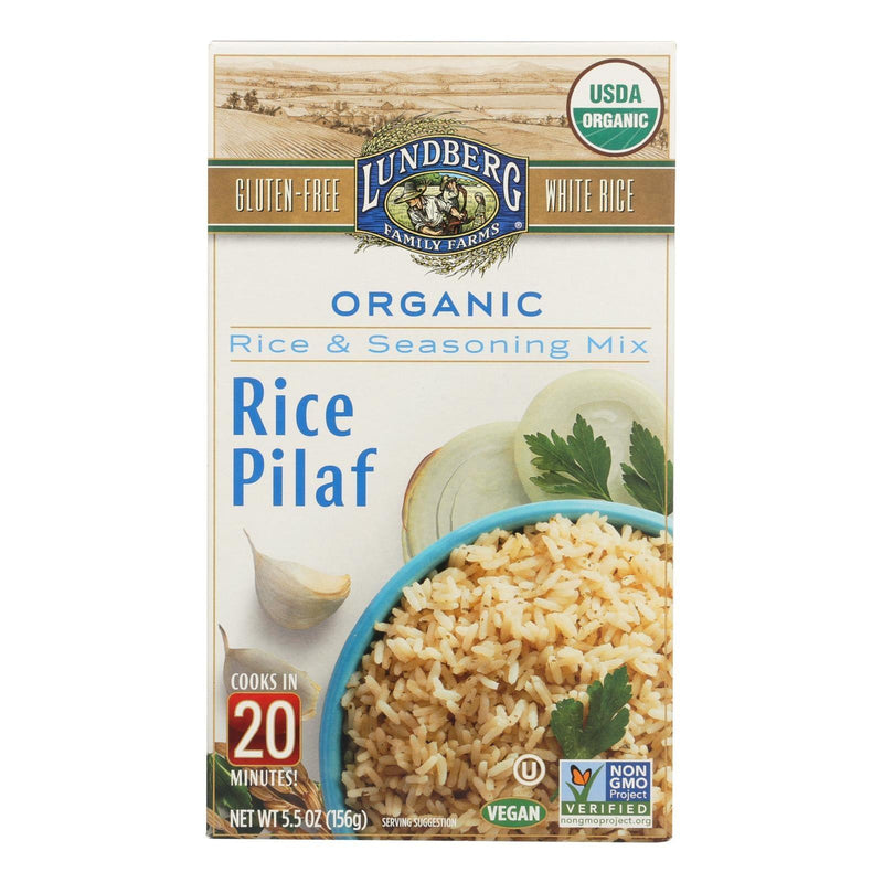 Lundberg Family Farms - Rice And Seasoning Mix - White Rice Pilaf - Case Of 6 - 5.50 Oz. - Orca Market