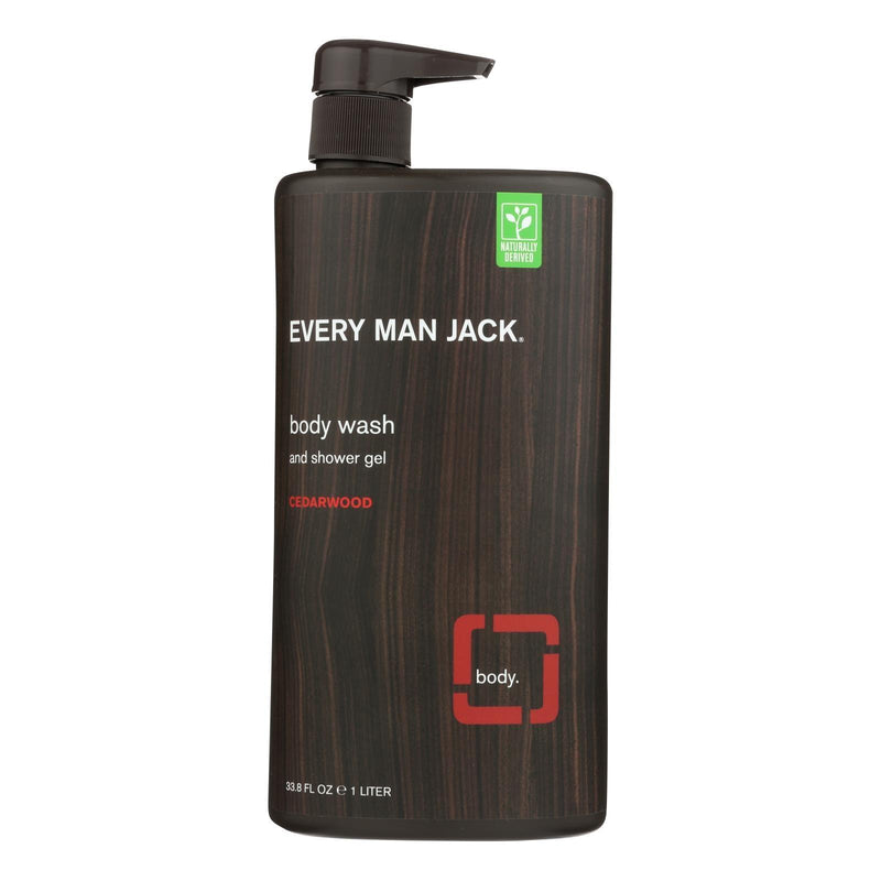 Every Man Jack Body Wash Cedarwood Body Wash - Case Of 33.8 - 33.8 Fl Oz. - Orca Market