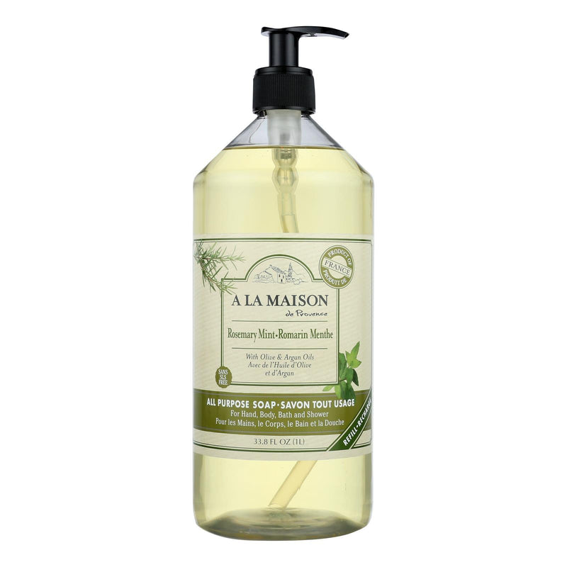 A La Maison - Liquid Hand Soap - Rosemary Mint - 33.8 Fl Oz. - Orca Market